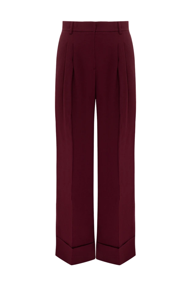 The Andamane woman burgundy polyester pants for women купить с ценами и фото 176060 - photo 1