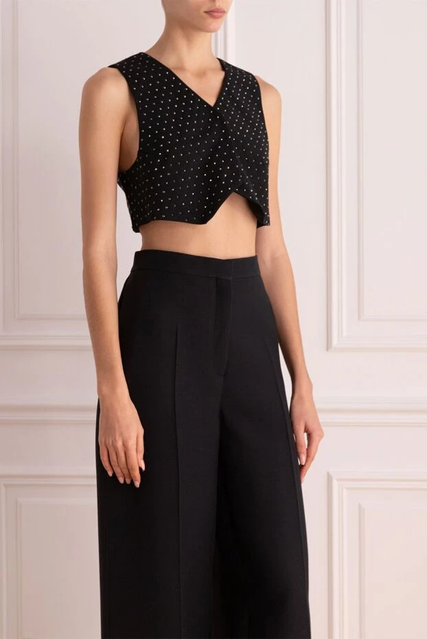 The Andamane кішкене металл тойтармалар бар қара костюм кеудеше 176068 - фото 3