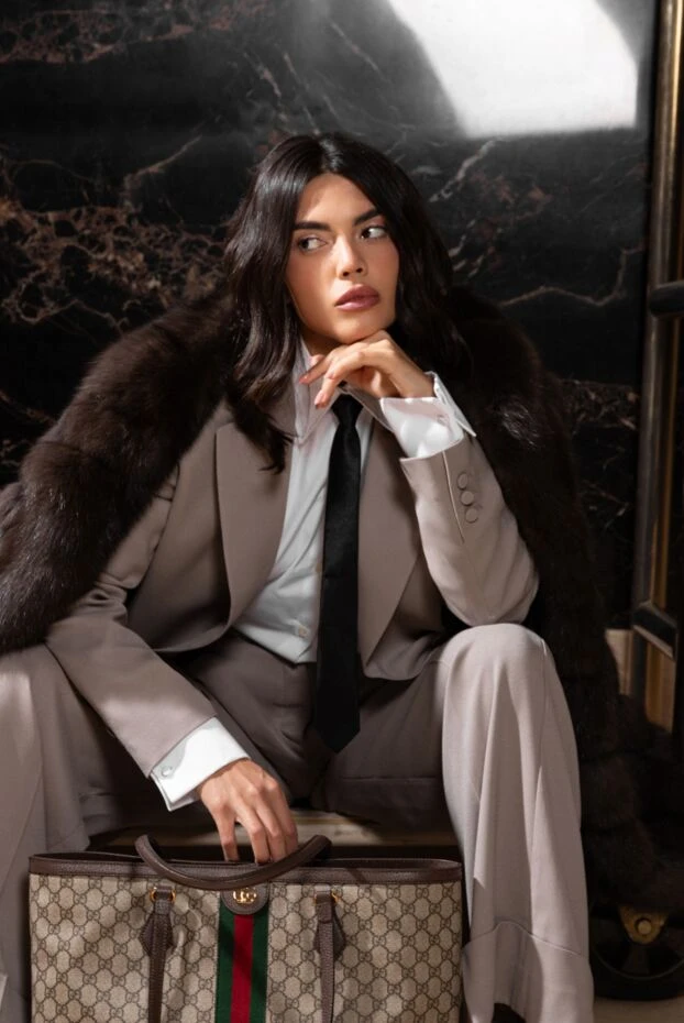 The Andamane брючный костюм из полиэстера серый женский 176075 - фото 2