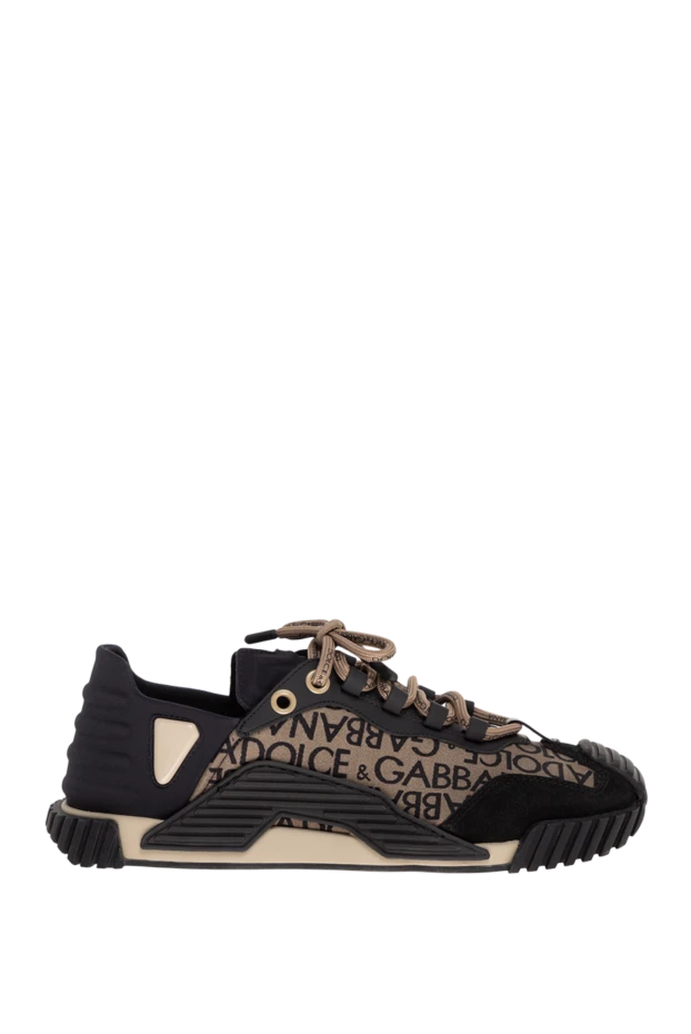 Dolce & Gabbana man men's brown jacquard sneakers купить с ценами и фото 176080 - photo 1