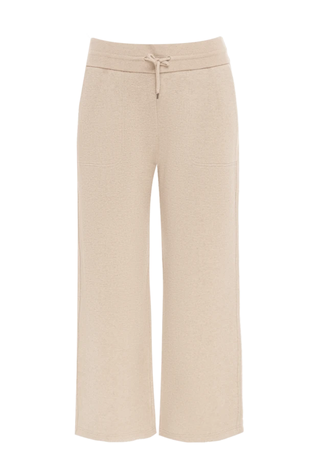 Loro Piana woman beige cashmere trousers for women купить с ценами и фото 176083 - photo 1