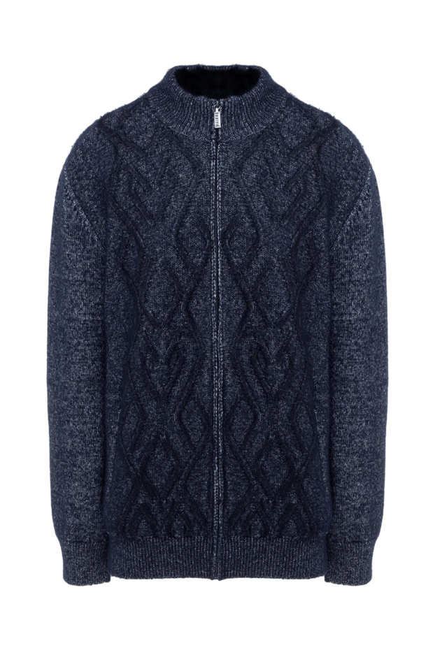 Zilli man men's blue cashmere cardigan купить с ценами и фото 176086 - photo 1