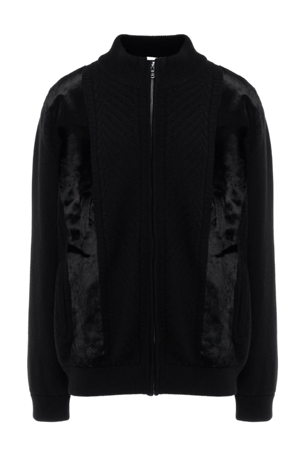 Zilli man cashmere cardigan for men black купить с ценами и фото 176087 - photo 1