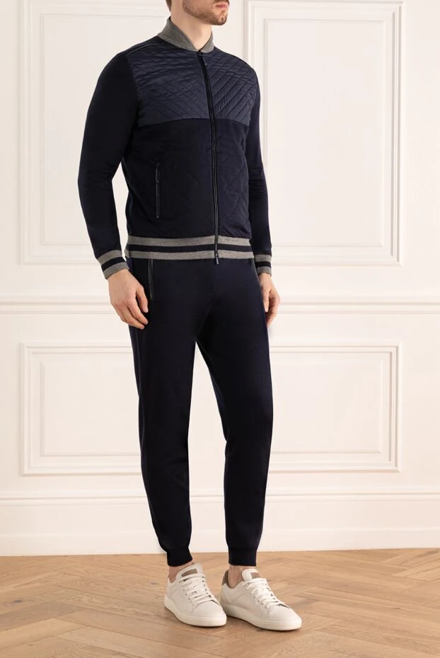 Zilli костюм мужской трикотажный с шелком и стёжкой на молнии
 176090 - фото 3