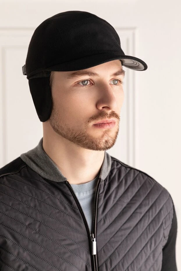 Zilli man black cashmere cap for men купить с ценами и фото 176093 - photo 2