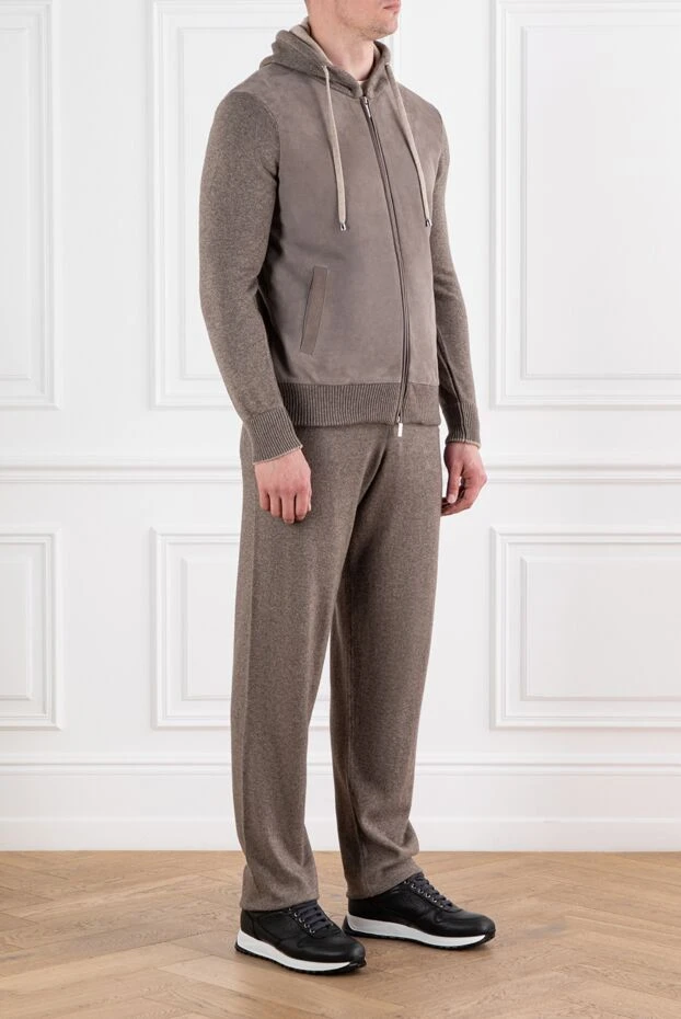 Cesare di Napoli men's cashmere, viscose, and wool walking suit with a hood 176108 - photo 3
