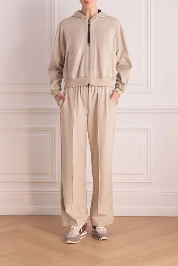 Brunello Cucinelli брюки и худи с мягкой текстурой и расслабленным силуэтом
176114 - фото 2