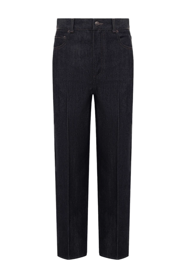 Loro Piana woman blue cotton and cashmere jeans for women купить с ценами и фото 176126 - photo 1