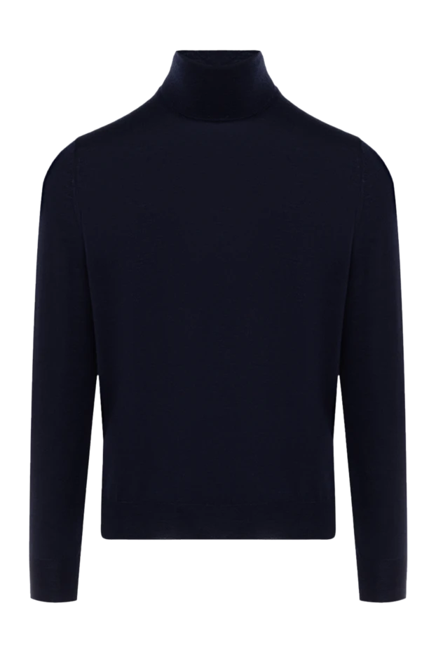 Гольф из кашемира и шерсти мужской черный - фото 1