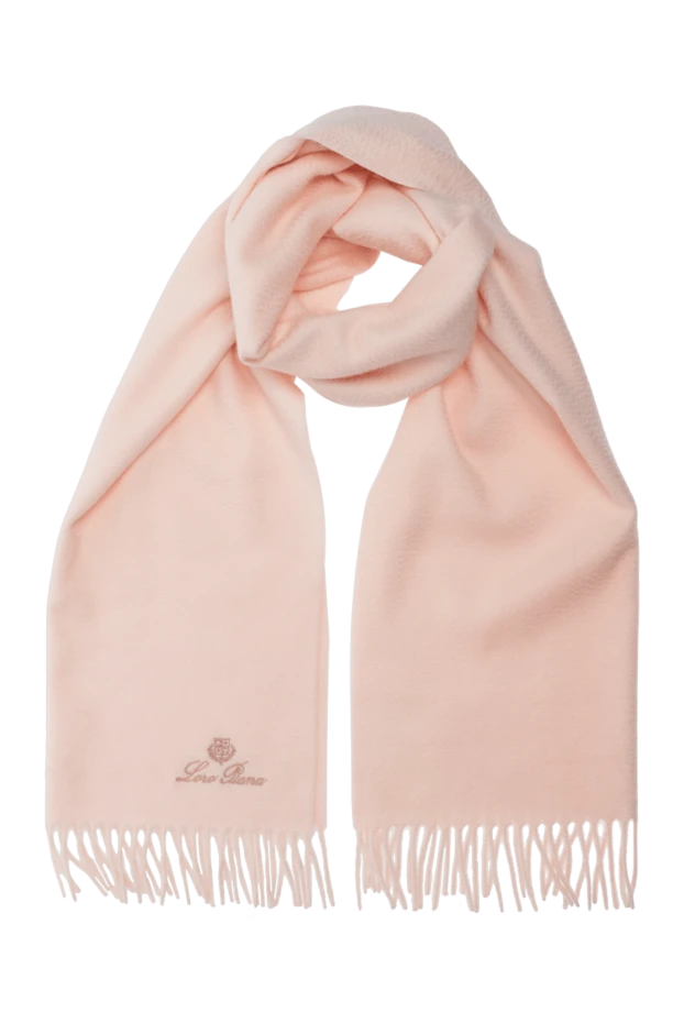 Loro Piana woman pink cashmere scarf for women купить с ценами и фото 176141 - photo 1