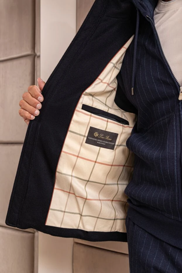 Loro Piana жилет из кашемира мужской черный 176152 - фото 3