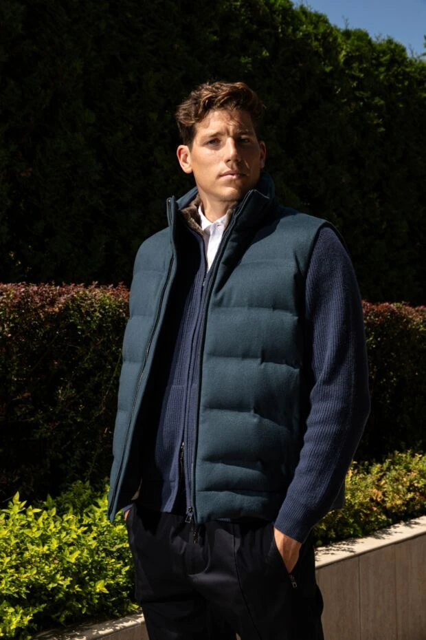 Loro Piana кардиган из кашемира синий мужской 176155 - фото 2