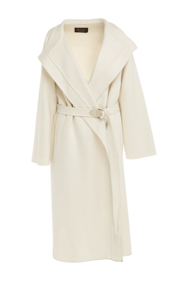 Loro Piana woman white cashmere coat for women купить с ценами и фото 176163 - photo 1