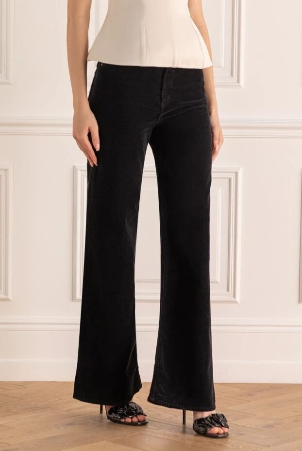 Citizens of Humanity woman women's blue wide-leg jeans made of cotton and lyocell 181083 - photo 3