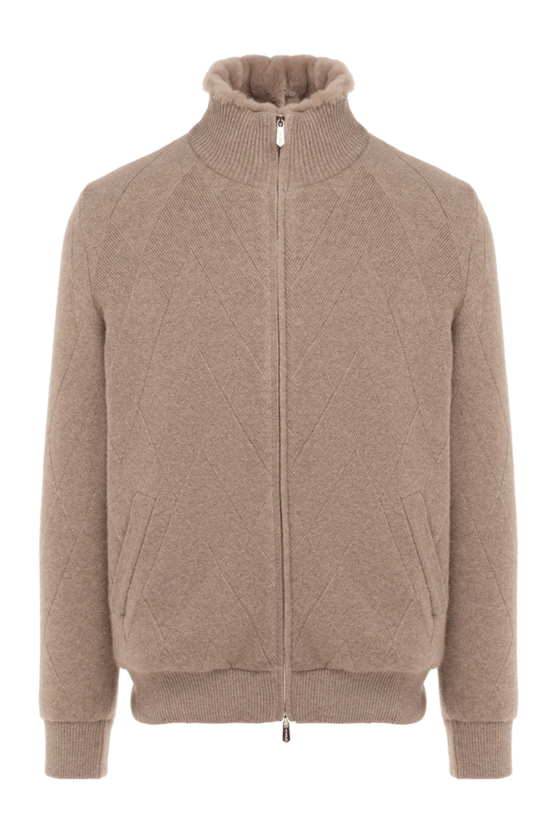 Svevo man cashmere cardigan for men, beige купить с ценами и фото 176194 - photo 1