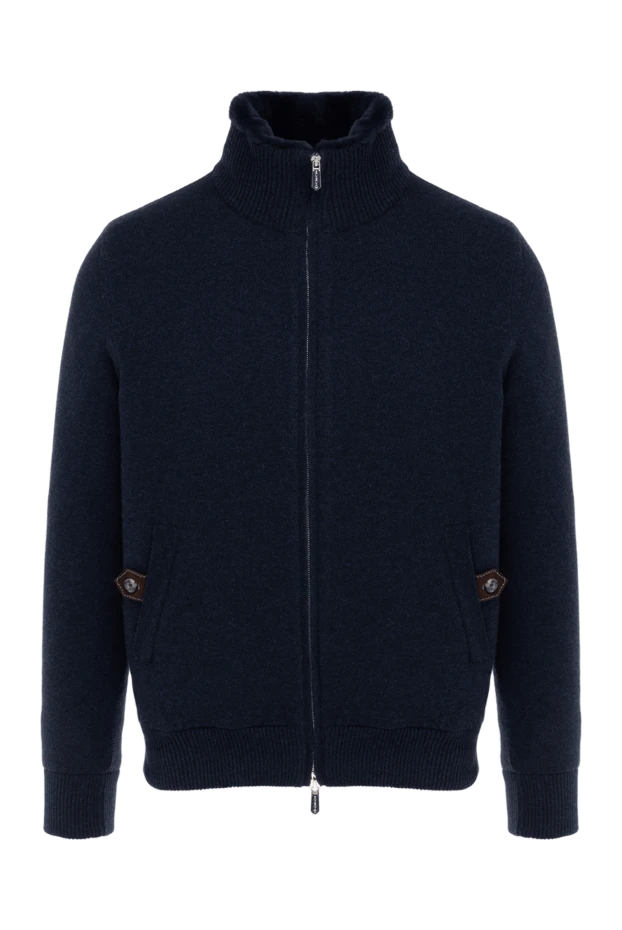 Svevo man men's blue cashmere cardigan купить с ценами и фото 176197 - photo 1