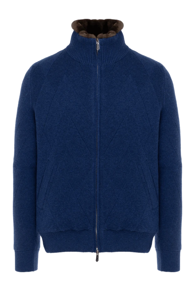 Svevo man men's blue cashmere cardigan купить с ценами и фото 176198 - photo 1