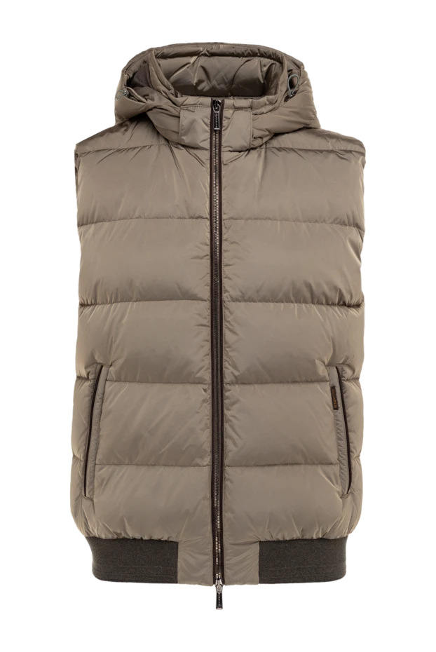 Moorer man beige polyamide vest for men купить с ценами и фото 176237 - photo 1