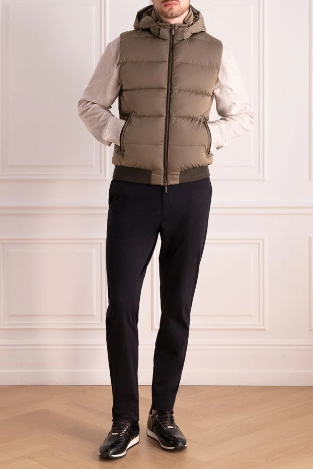 Moorer man beige polyamide vest for men купить с ценами и фото 176237 - photo 2