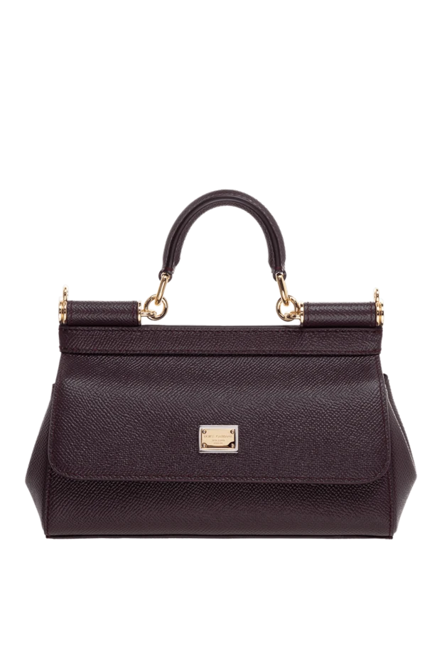 Dolce & Gabbana woman women's leather bag purple купить с ценами и фото 176247 - photo 1