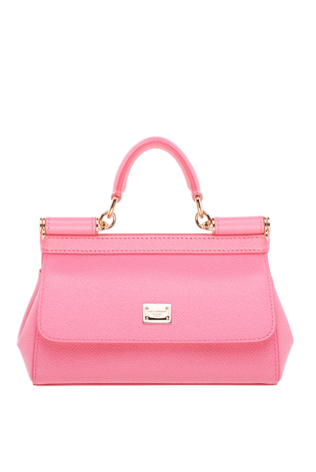 Dolce & Gabbana woman women's leather bag pink купить с ценами и фото 176252 - photo 1