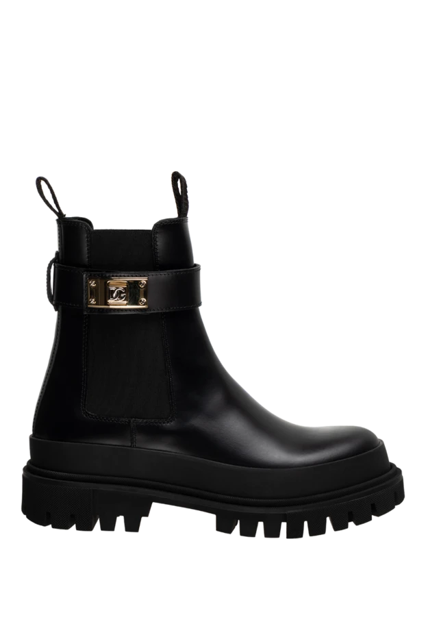 Dolce & Gabbana woman women's black genuine leather boots купить с ценами и фото 176259 - photo 1