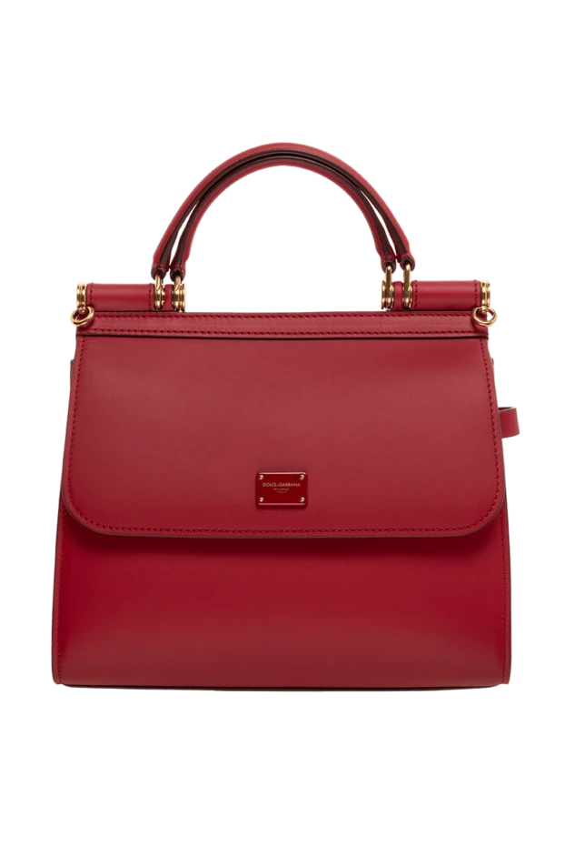 Dolce & Gabbana woman women's red genuine leather bag купить с ценами и фото 176272 - photo 1