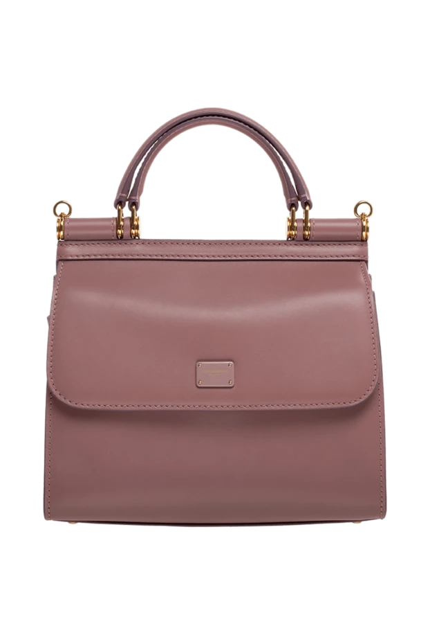 Dolce & Gabbana woman women's pink genuine leather bag купить с ценами и фото 176273 - photo 1