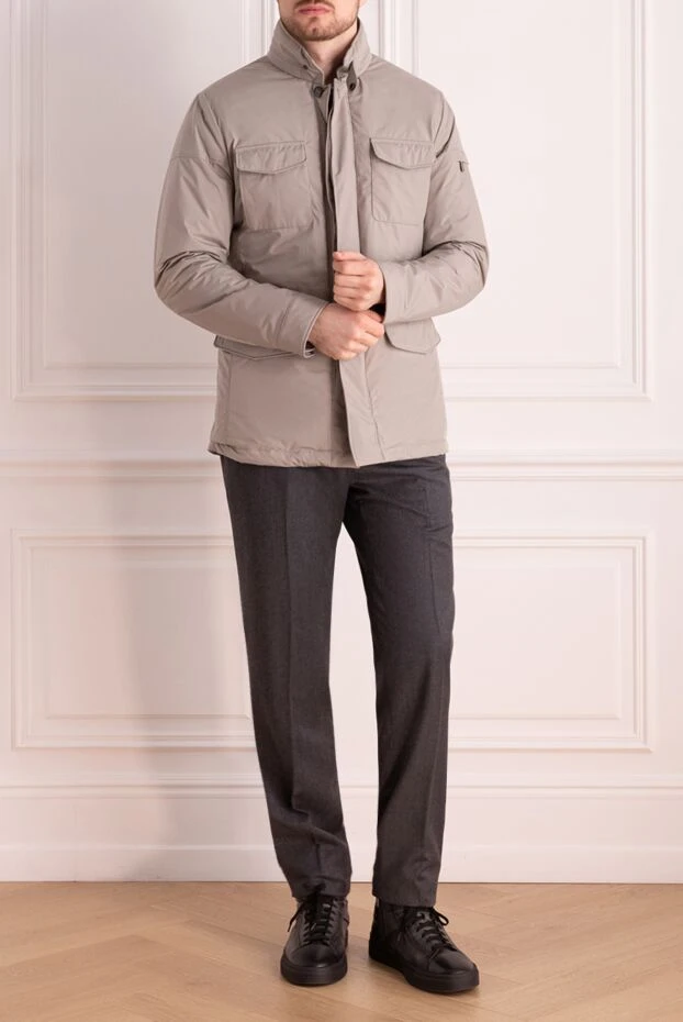 Moorer man gray polyester jacket for men купить с ценами и фото 176300 - photo 2