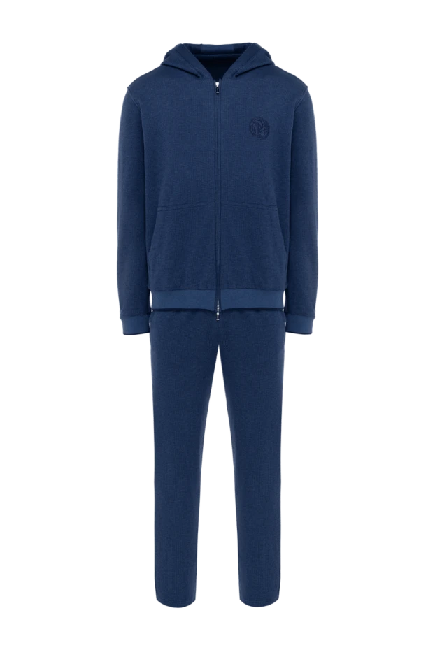 Roger Pinault man men's blue cotton walking suit купить с ценами и фото 176309 - photo 1