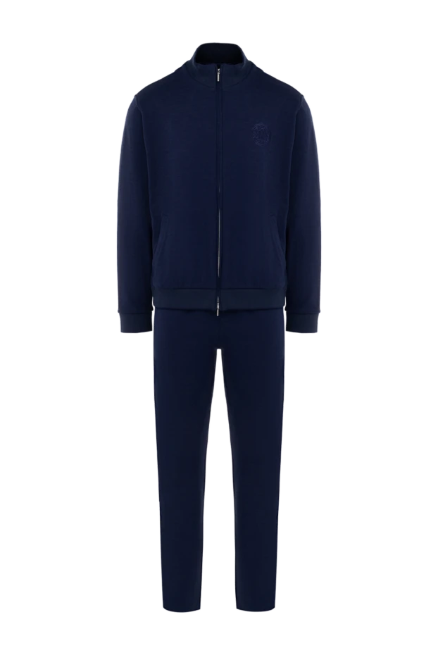 Roger Pinault man men's blue cotton walking suit купить с ценами и фото 176311 - photo 1