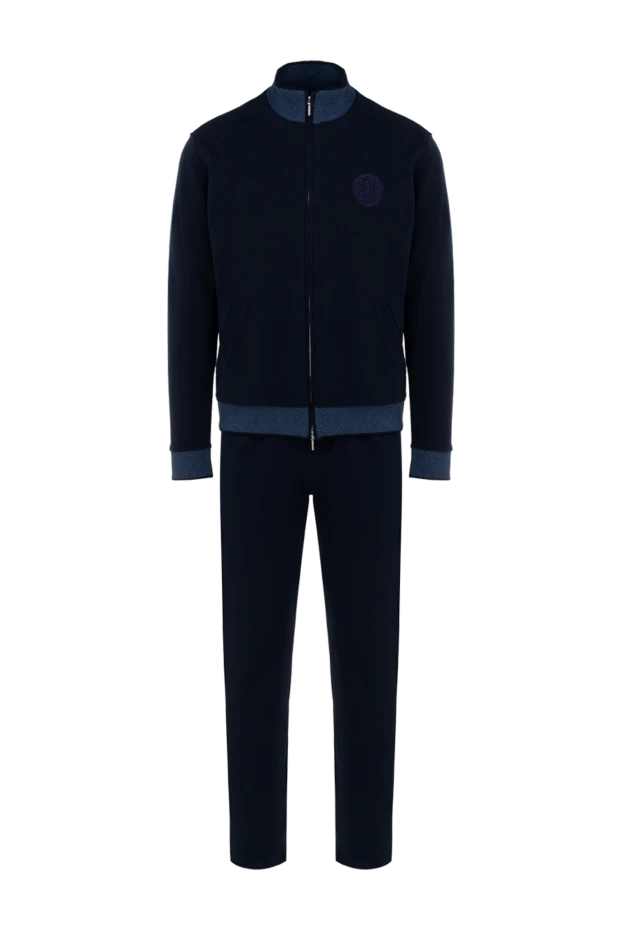 Roger Pinault man men's blue cotton walking suit купить с ценами и фото 176312 - photo 1