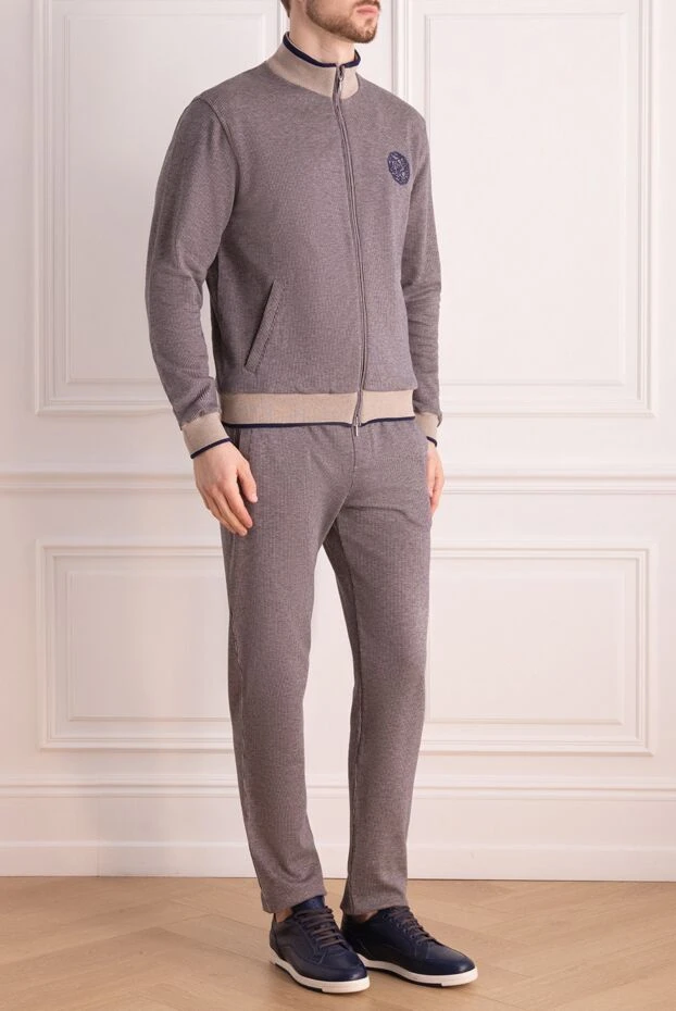 Roger Pinault men's walking cotton suit in gray color 176315 - photo 3