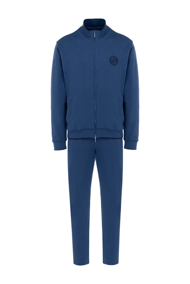 Roger Pinault man men's blue cotton walking suit купить с ценами и фото 176316 - photo 1