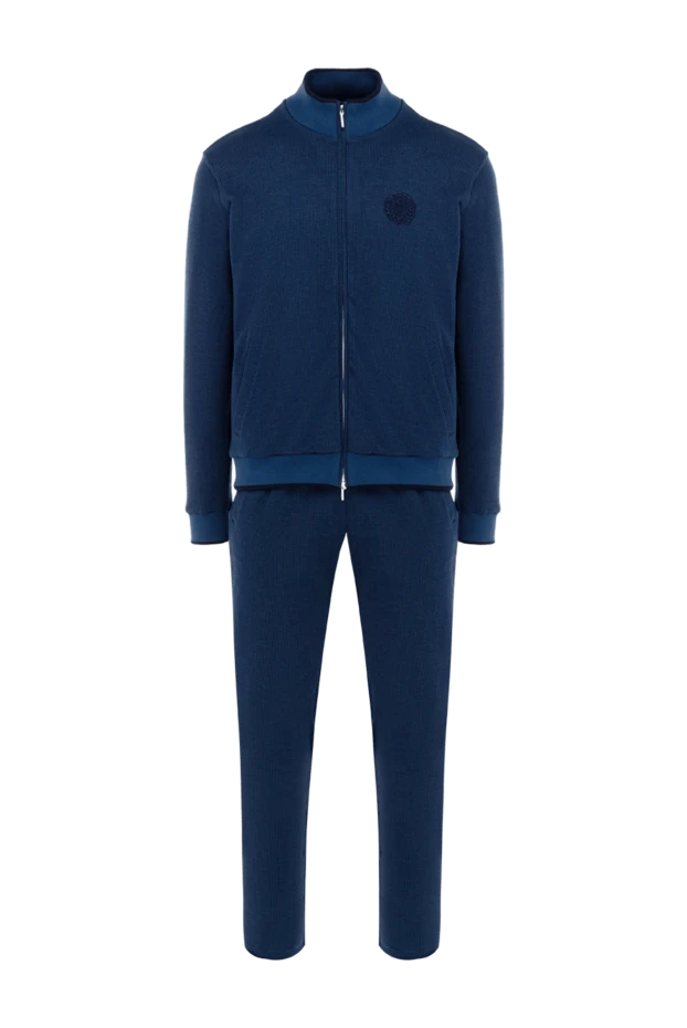 Roger Pinault man men's blue cotton walking suit купить с ценами и фото 176317 - photo 1