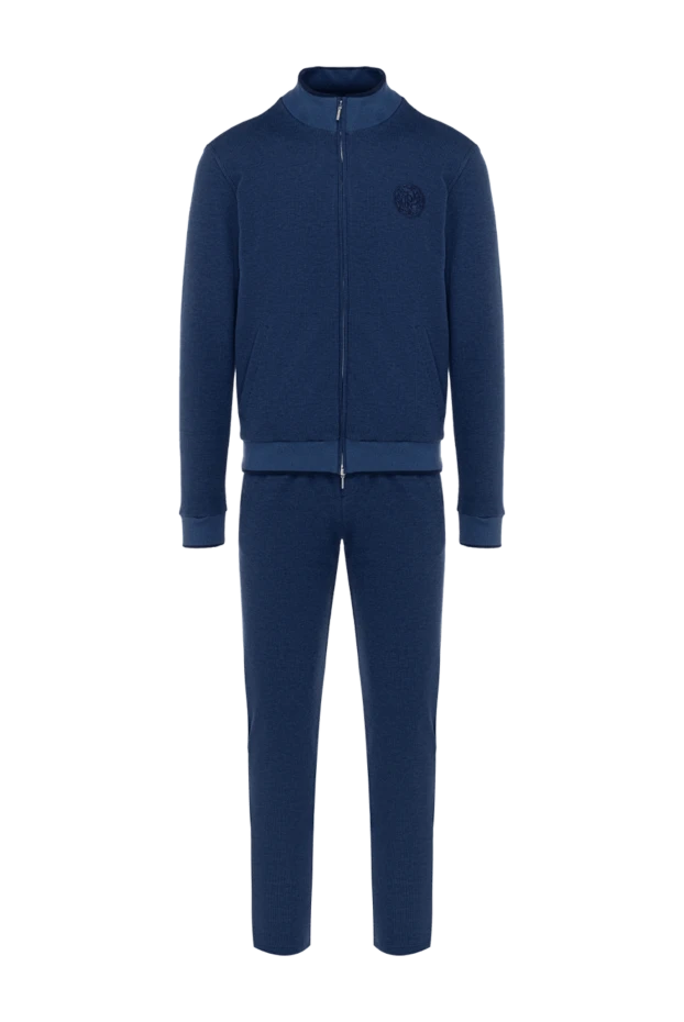 Roger Pinault man men's blue cotton walking suit купить с ценами и фото 176319 - photo 1