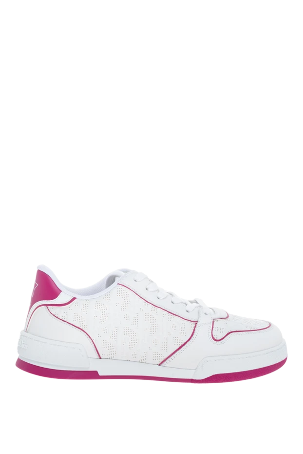 Dior woman white leather and cotton sneakers for women купить с ценами и фото 176328 - photo 1