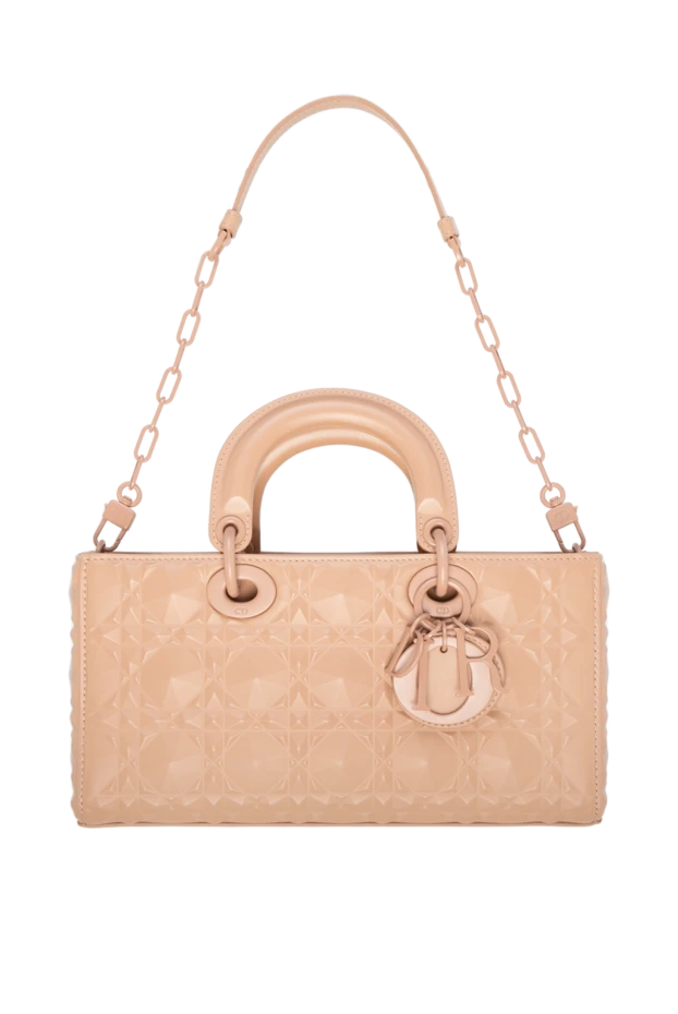 Dior woman women's leather bag, beige купить с ценами и фото 176339 - photo 1