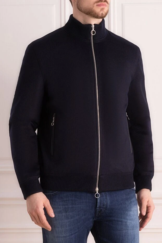 Seraphin мужская синяя кашемировая куртка 176363 - фото 3