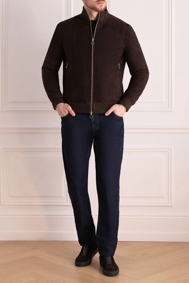 Brown cashmere jacket for men - photo 2