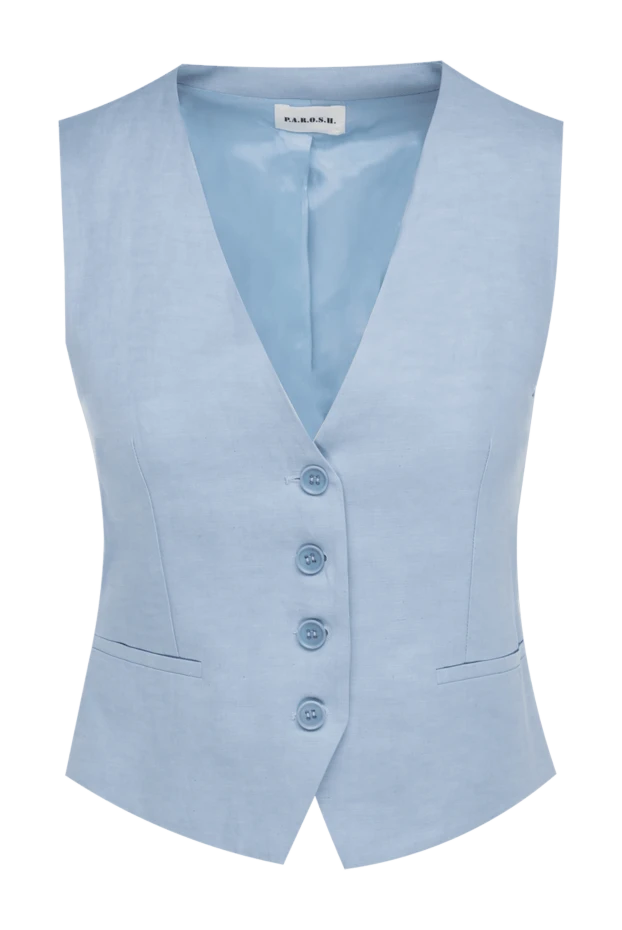 P.A.R.O.S.H. woman women's vest made of viscose and lyocell blue купить с ценами и фото 176388 - photo 1