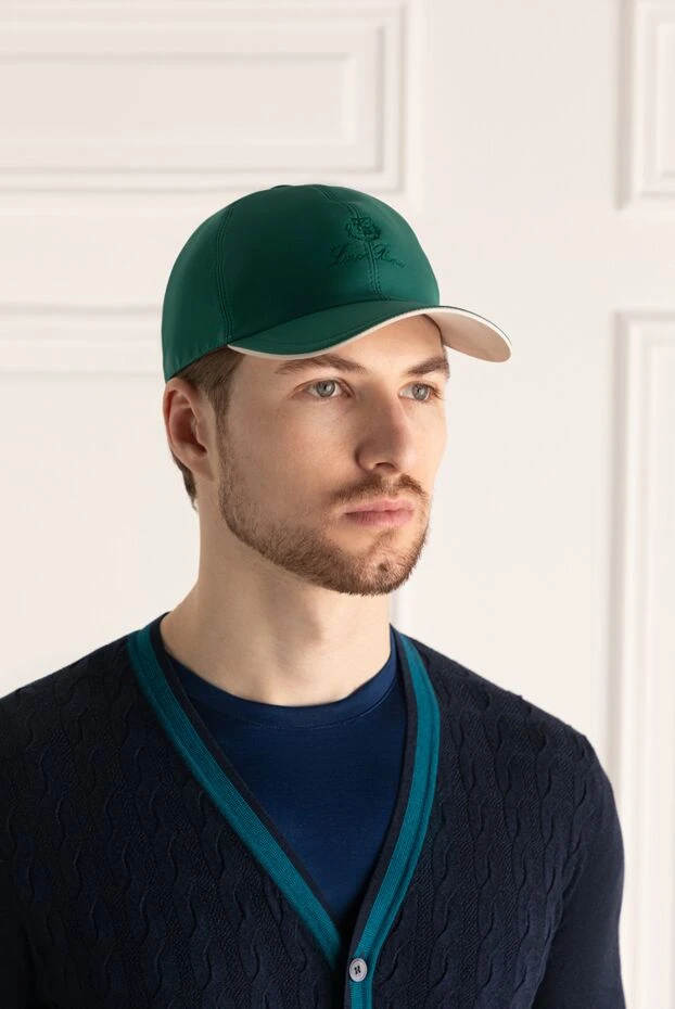 Loro Piana man men's polyester cap green купить с ценами и фото 176413 - photo 2