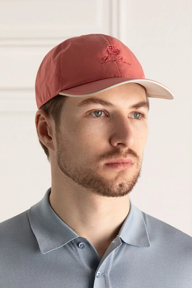 Loro Piana man men's polyester cap pink купить с ценами и фото 176414 - photo 2