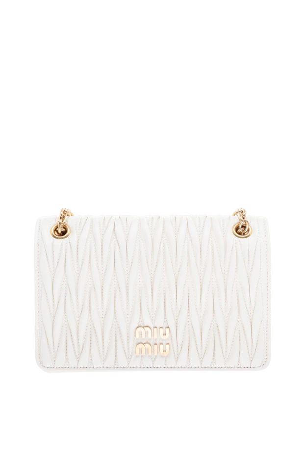 Сумка из кожи женская белая - фото 1