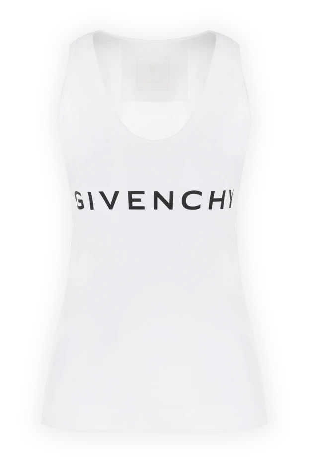 Givenchy woman women's white cotton and elastane t-shirt купить с ценами и фото 176453 - photo 1