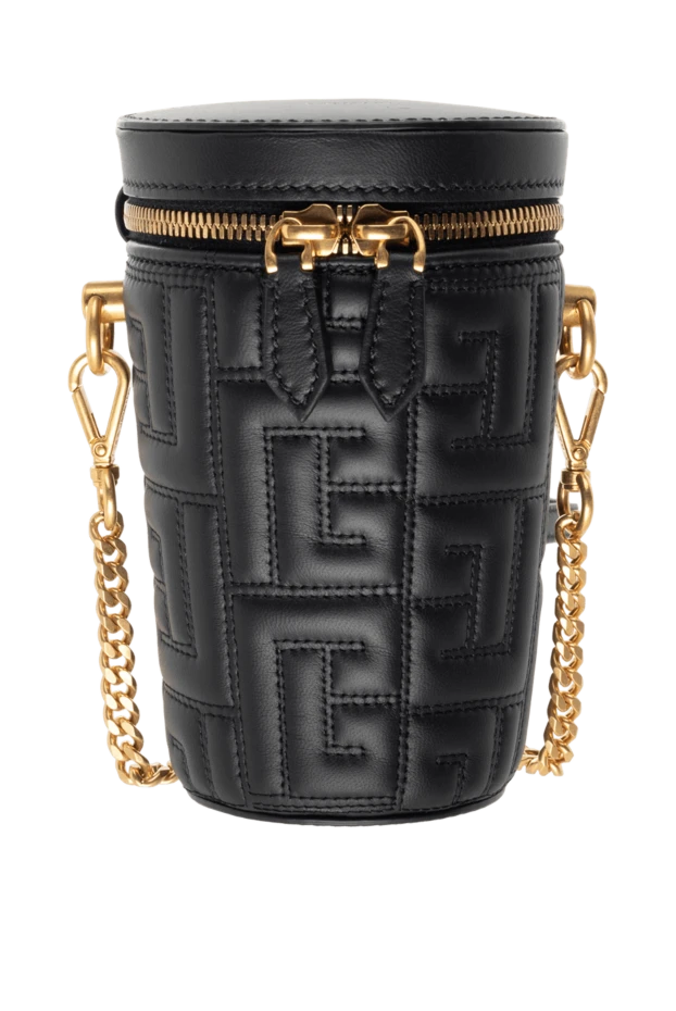 Balmain Әйелдер әйелдердің қара шынайы былғары сөмкесі купить с ценами и фото 176488 - фото 1