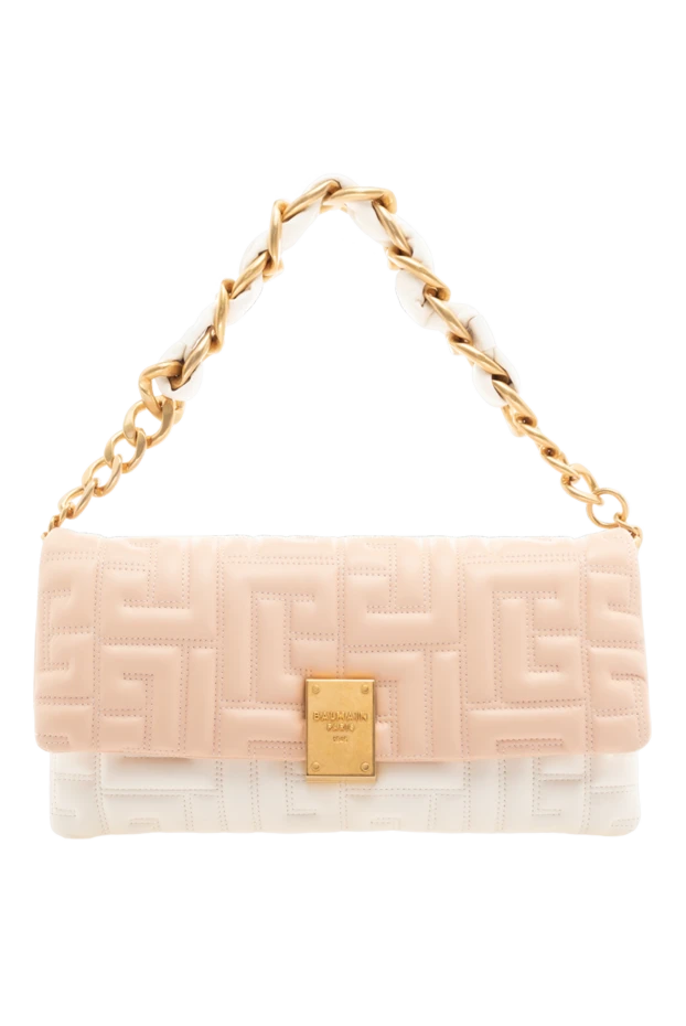 Balmain woman women's beige sheepskin bag купить с ценами и фото 176489 - photo 1