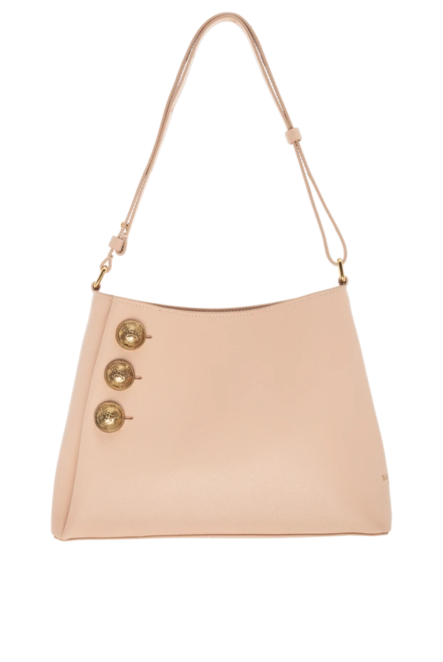 Balmain woman women's leather bag, beige купить с ценами и фото 176490 - photo 1