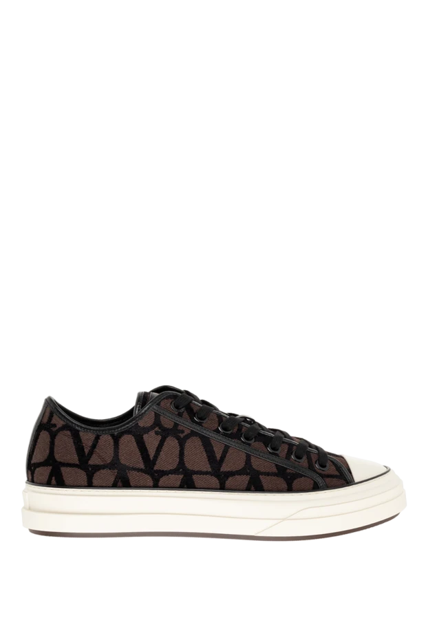 Valentino man textile sneakers for men, brown купить с ценами и фото 176512 - photo 1