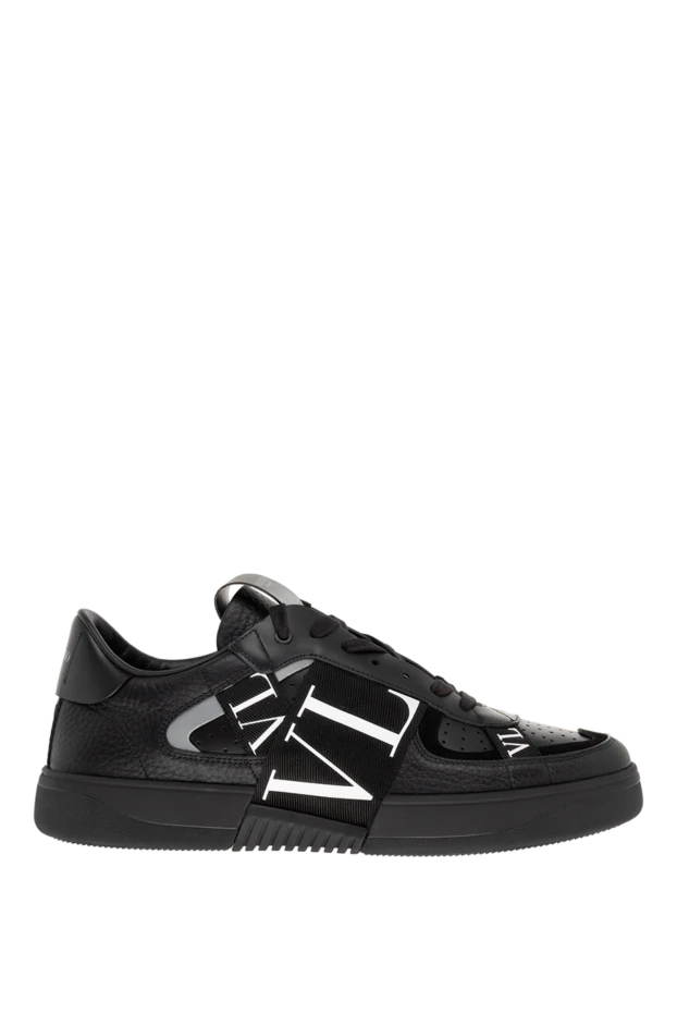 Valentino man men's black leather sneakers купить с ценами и фото 176513 - photo 1